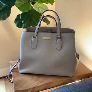 Kate Spade Grey Handbag with crossbody strap